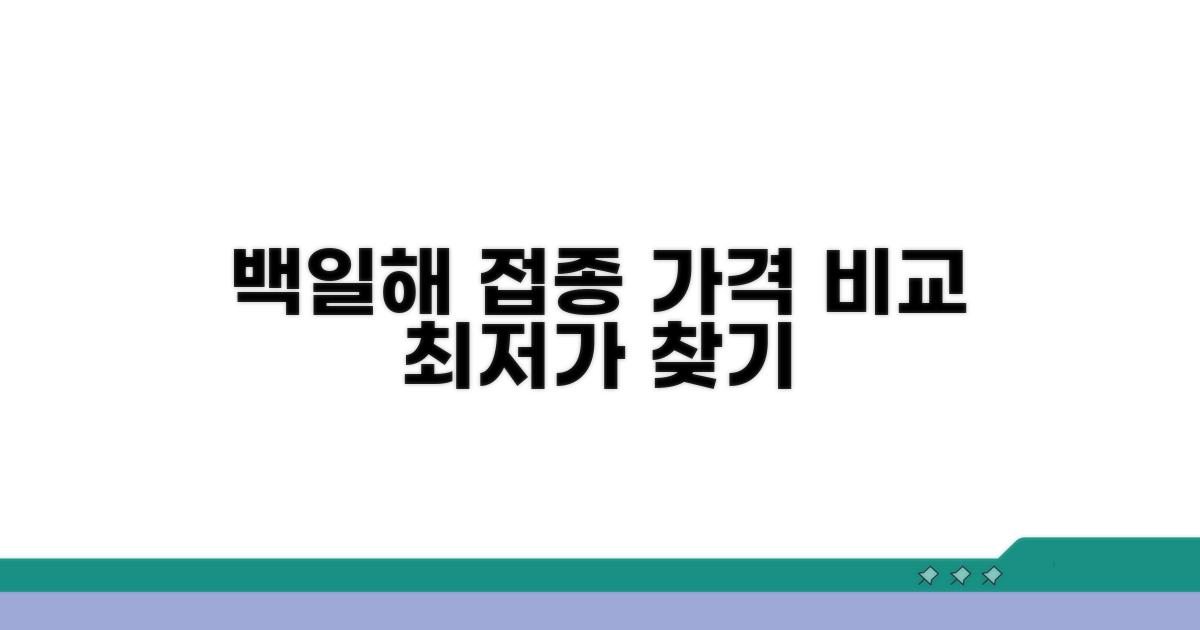 백일해 접종 가격 어디가 저렴할까?