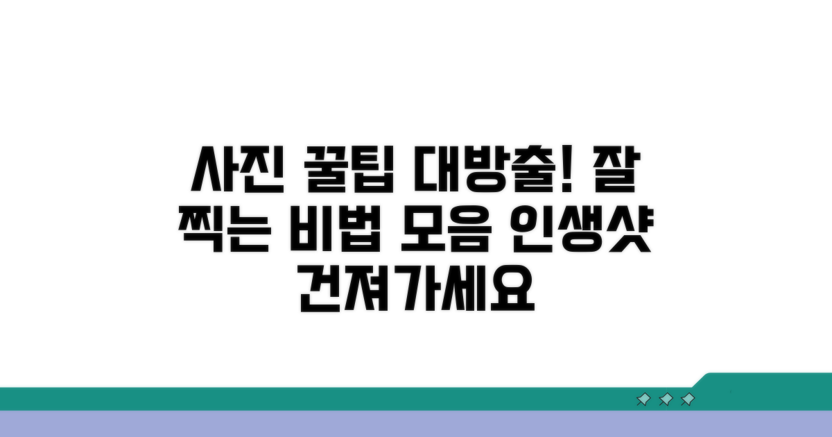 사진 잘 보이는 꿀팁 모음