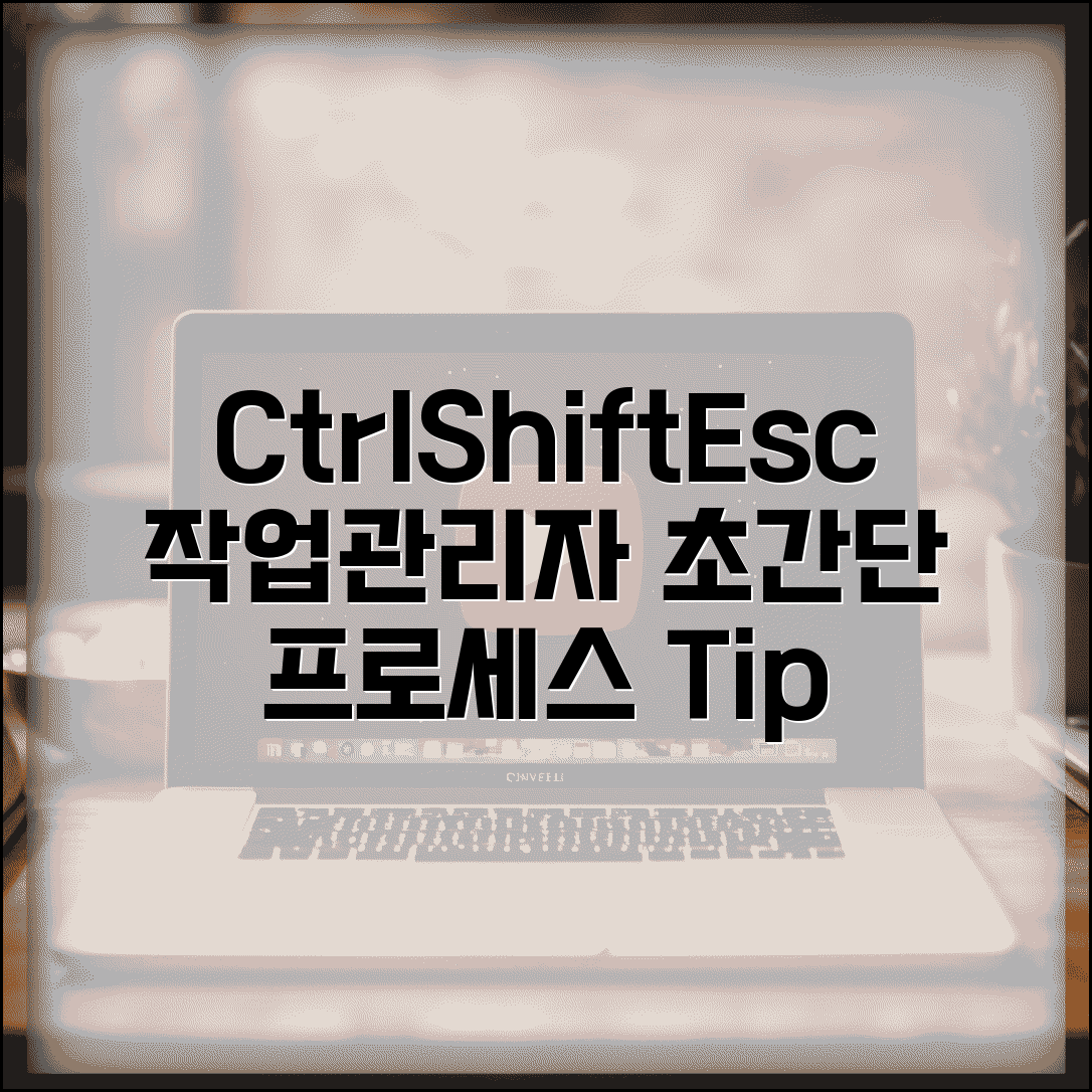 작업관리자 단축키 Ctrl+Shift+Esc | 프로세스 관리 빠른 실행법 및 활용 팁 총정리