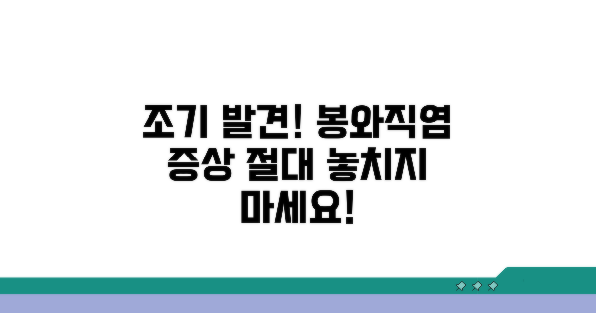 조기 발견! 봉와직염 증상 놓치지 마세요