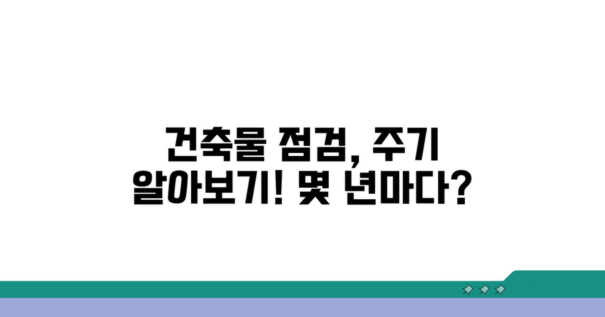 건축물 점검 주기, 몇 년마다?