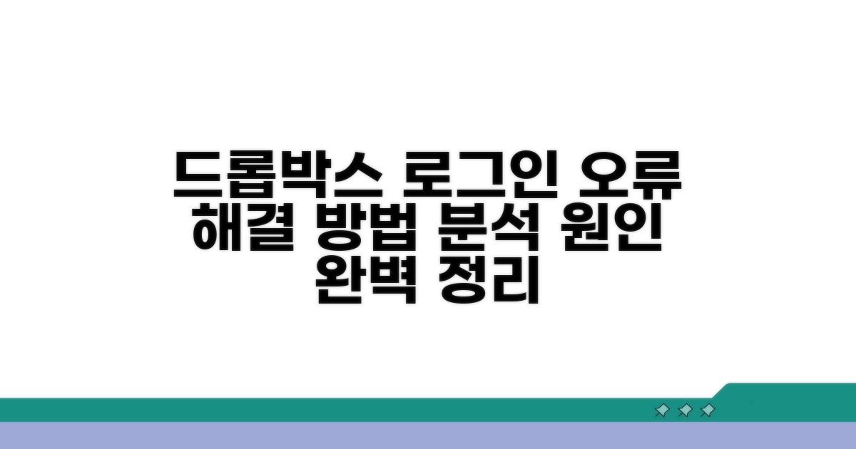 드롭박스 로그인 오류 원인 분석