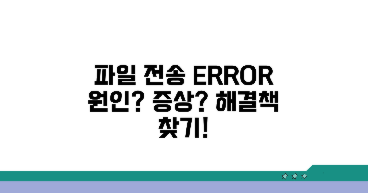 파일 전송 오류, 원인과 증상 분석