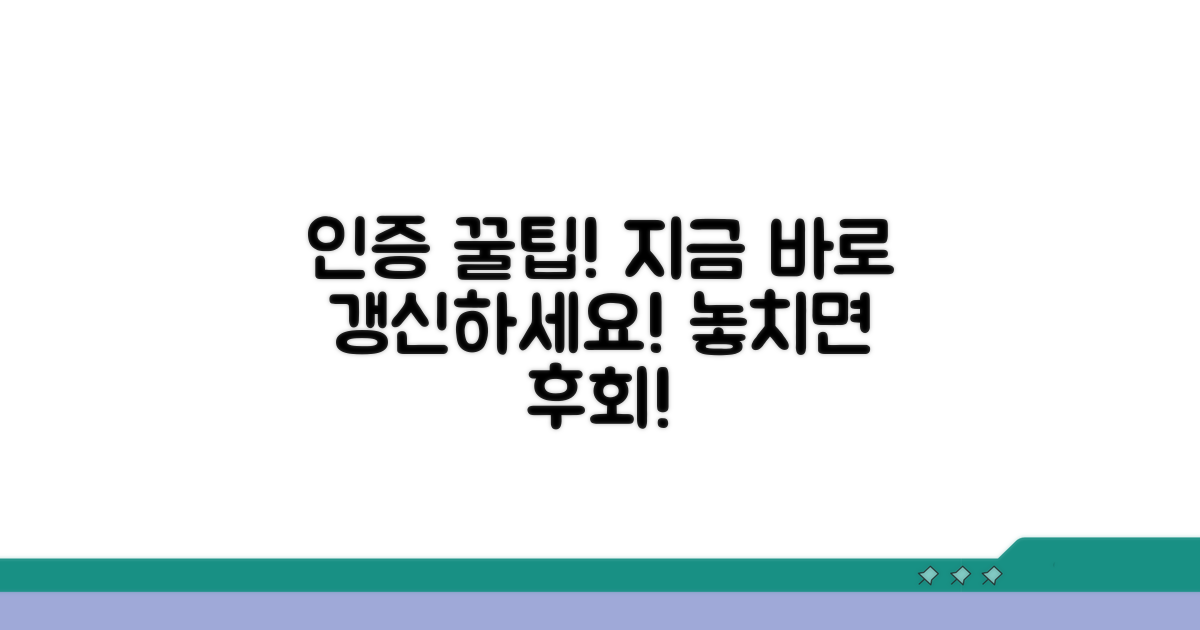 최신 인증 정보와 갱신 팁