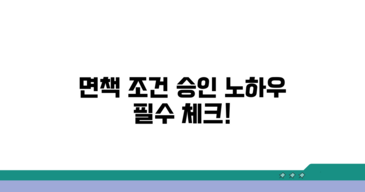 면책 조건과 승인 노하우