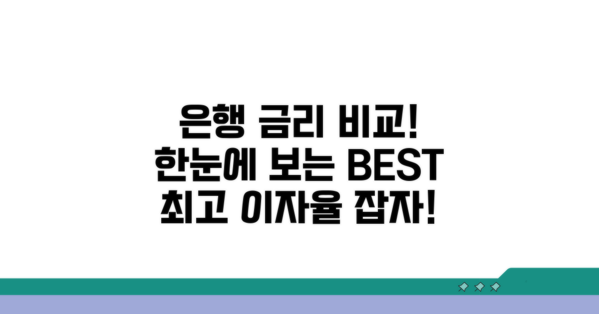 은행별 금리 비교 한눈에