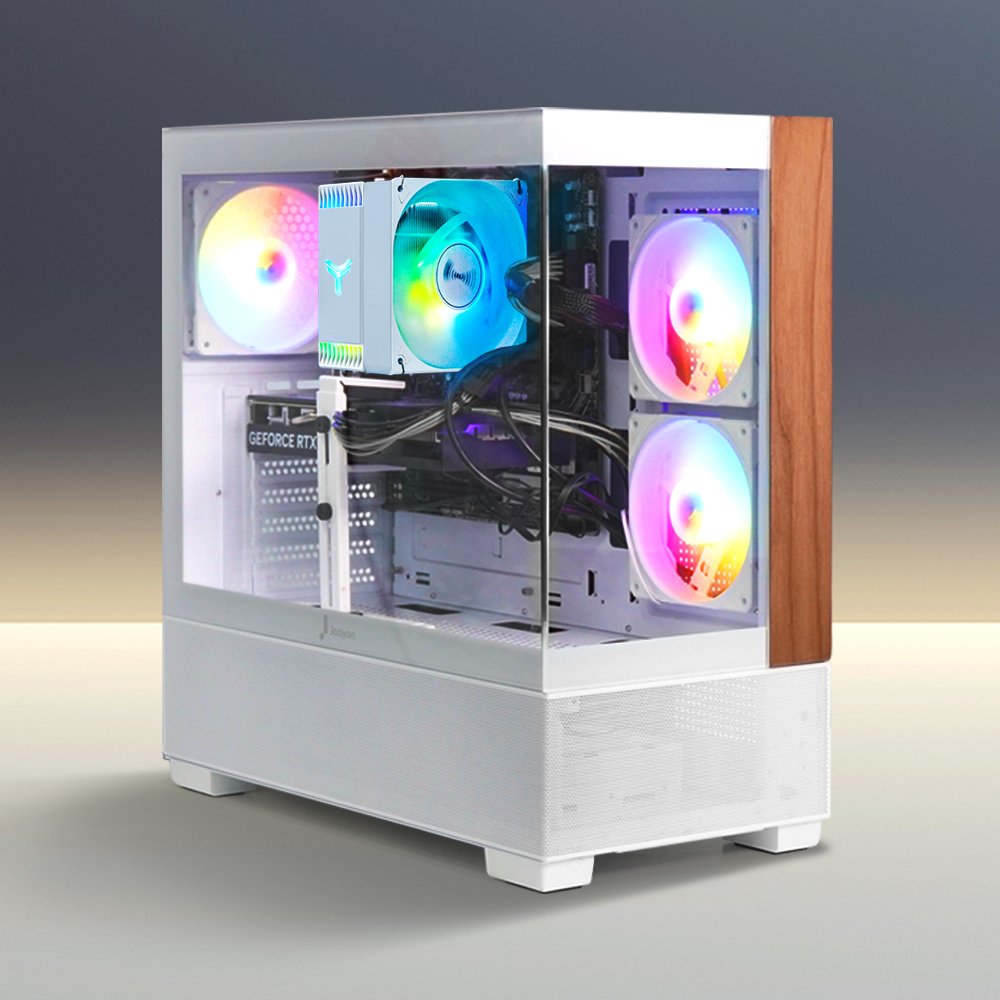 주연테크 카운터 D6265K57 화이트 인텔 코어 울트라7-265K RTX 5070 게이밍 RAM 32GB SSD 1TB 데스크탑 컴퓨터 브랜드PC 상세 이미지 1