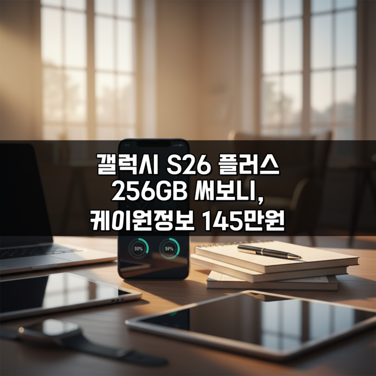 갤럭시 S26 플러스 256GB 써보니, 케이원정보 145만원 후기