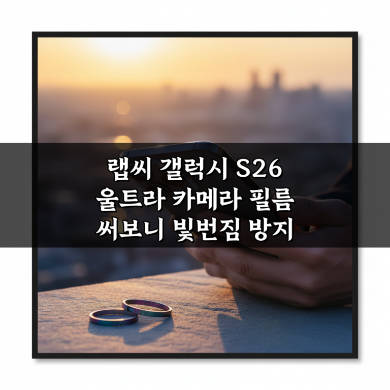 랩씨 갤럭시 S26 울트라 카메라 필름 써보니 빛번짐 방지