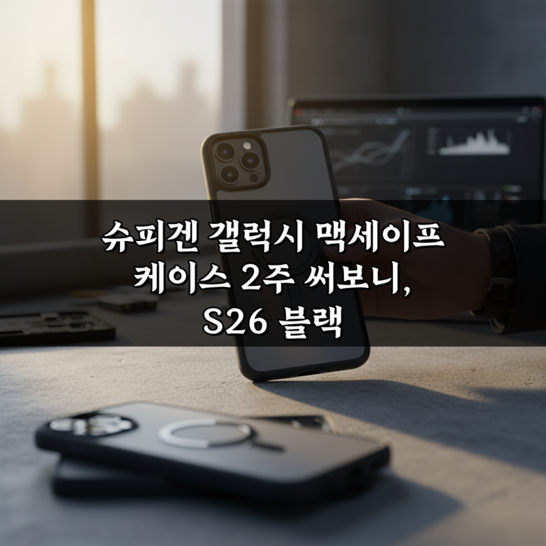 슈피겐 갤럭시 맥세이프 케이스 2주 써보니, S26 블랙