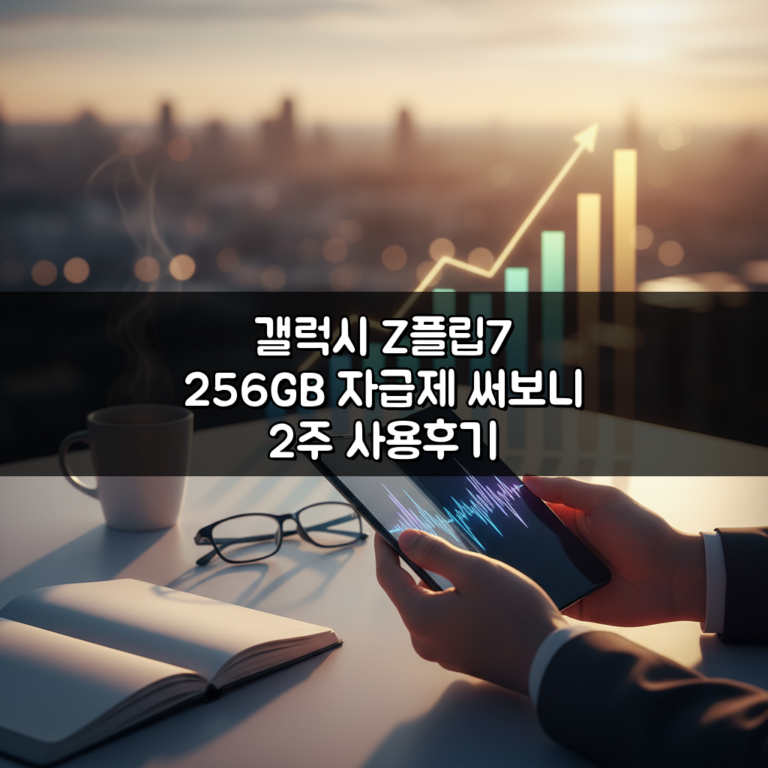 갤럭시 Z플립7 256GB 자급제 써보니 2주 사용후기