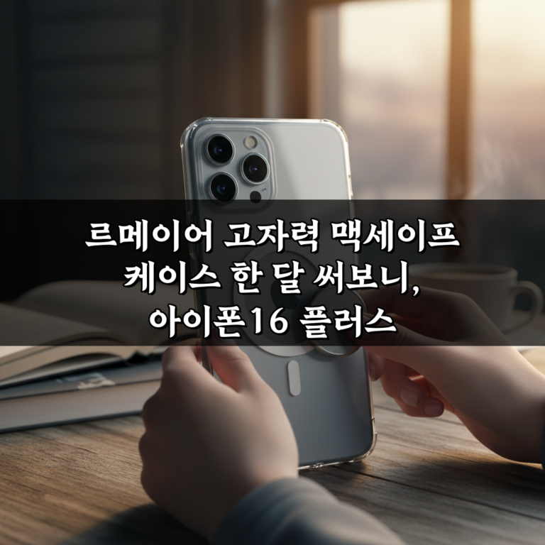 르메이어 고자력 맥세이프 케이스 한 달 써보니, 아이폰16 플러스