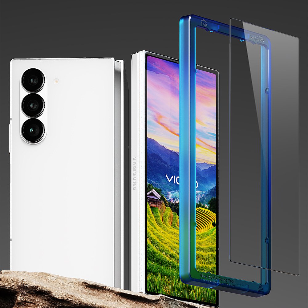 빅쏘 2.5CX 지문인식 강화유리 액정보호필름 갤럭시Z 폴드6, 2매입 상세 이미지 2