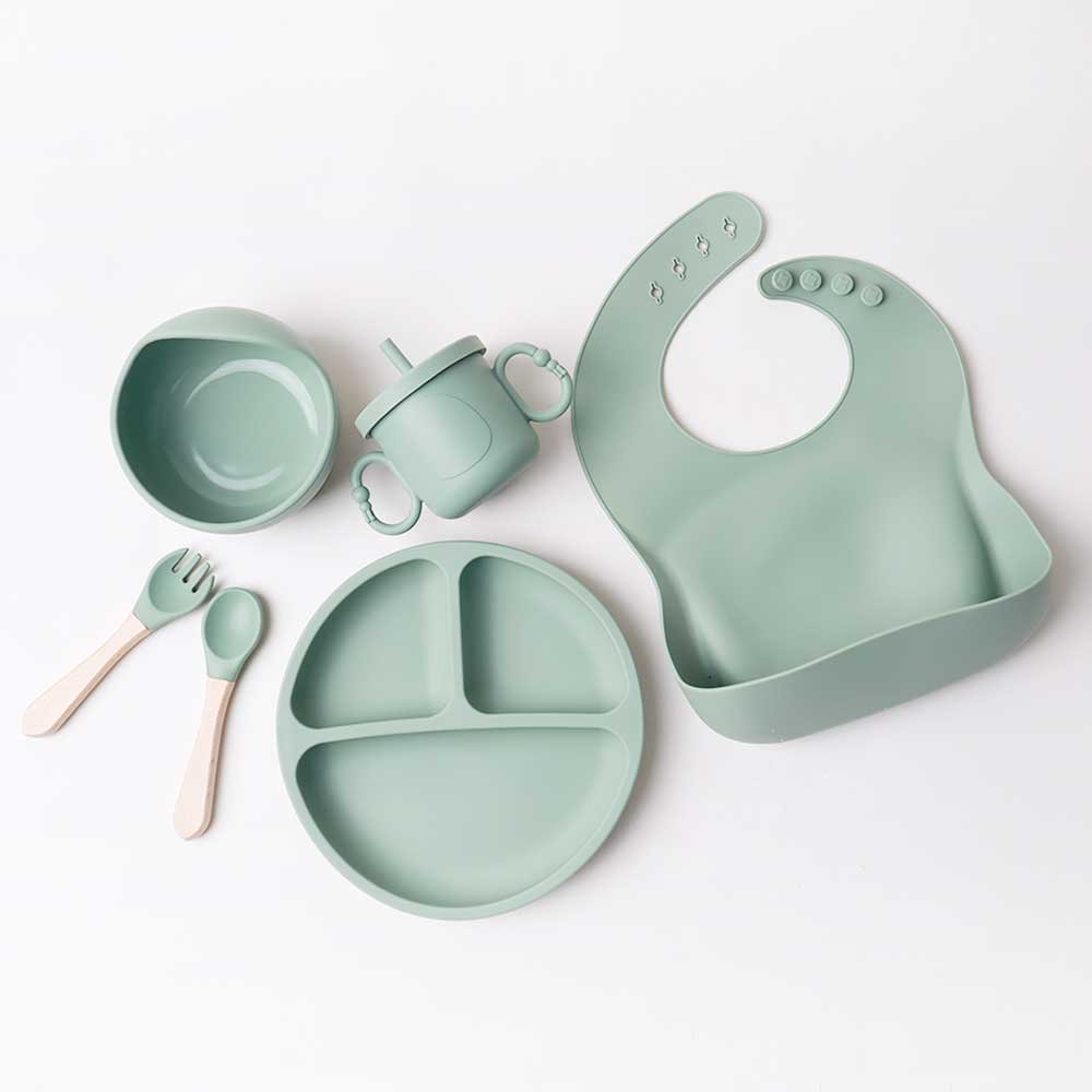 핫버튼 유아식 식판 초기 이유식 이유식기 세트 아기 흡착볼 상세 이미지 2