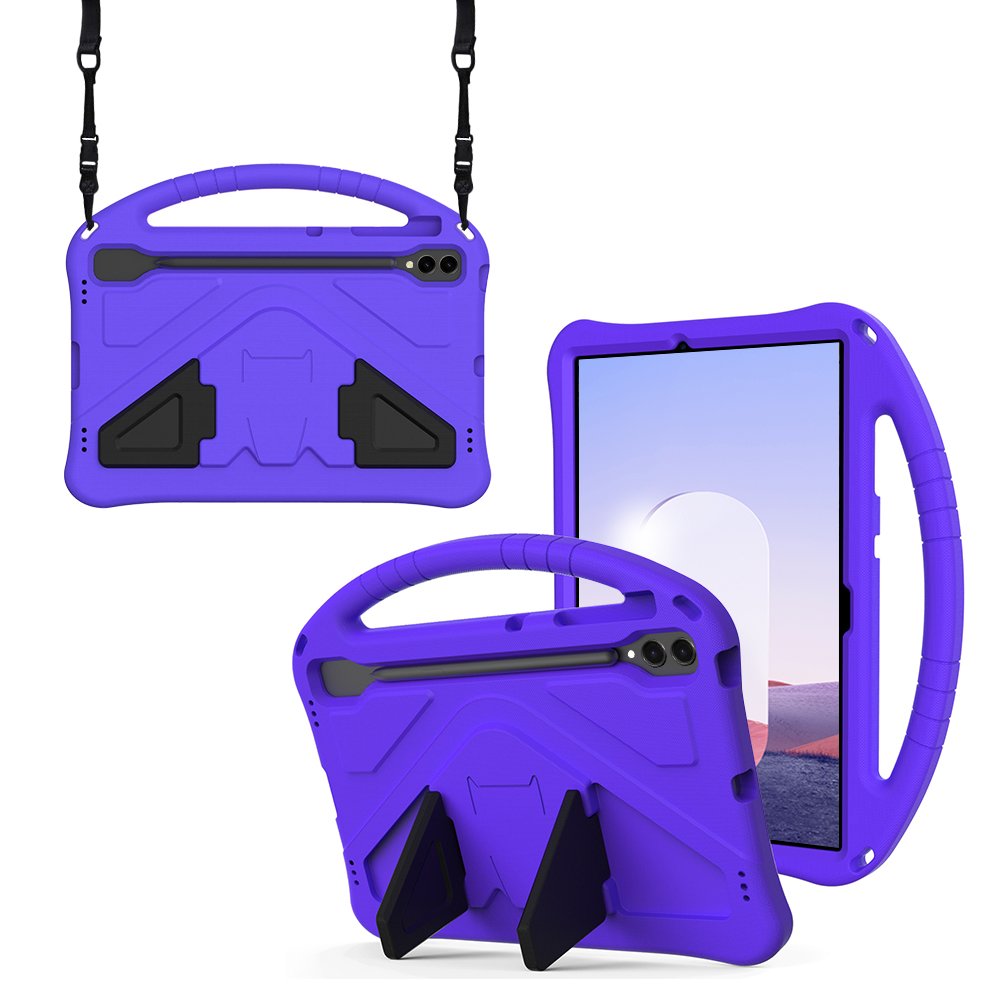 갤럭시탭 S9 FE 플러스 케이스 범퍼 키즈 스트랩 에바폼 메가윙 핑크, 탭 S9 FE+/S9+ 상세 이미지 1