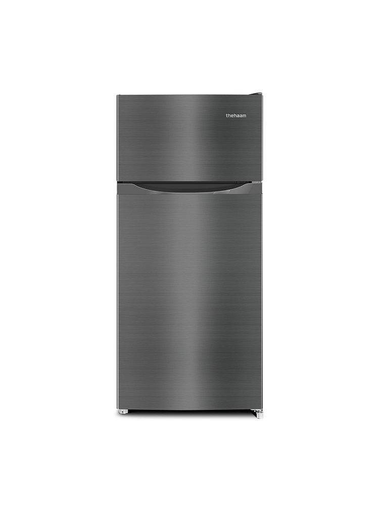 더함 소형 미니 냉장고 사무실 신혼 원룸 2도어 냉장고 112L 메탈실버 상세 이미지 1