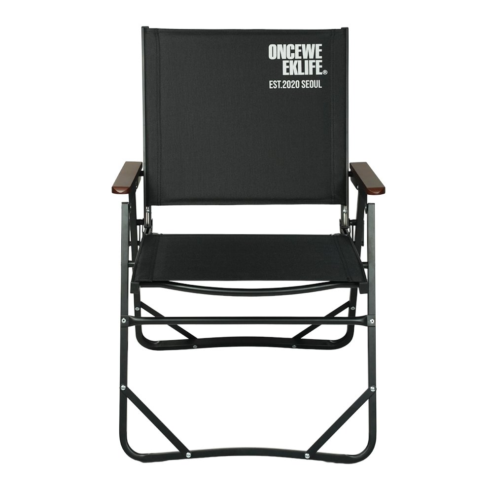 원스위크라이프 컴피 폴딩 체어 L, 블랙, 1개 상세 이미지 1