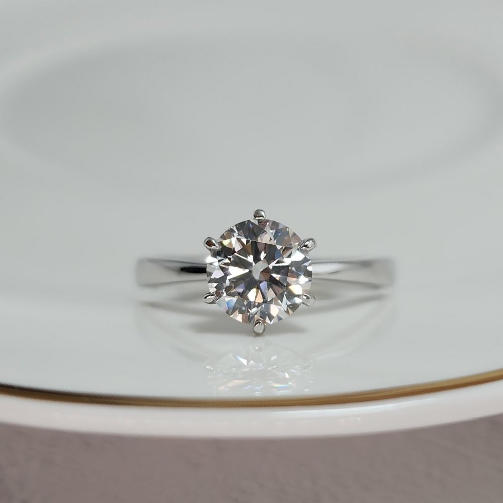 랩그로운 다이아몬드 6프롱 세팅 프로포즈 3부5부 1캐럿 다이아 반지 상세 이미지 2