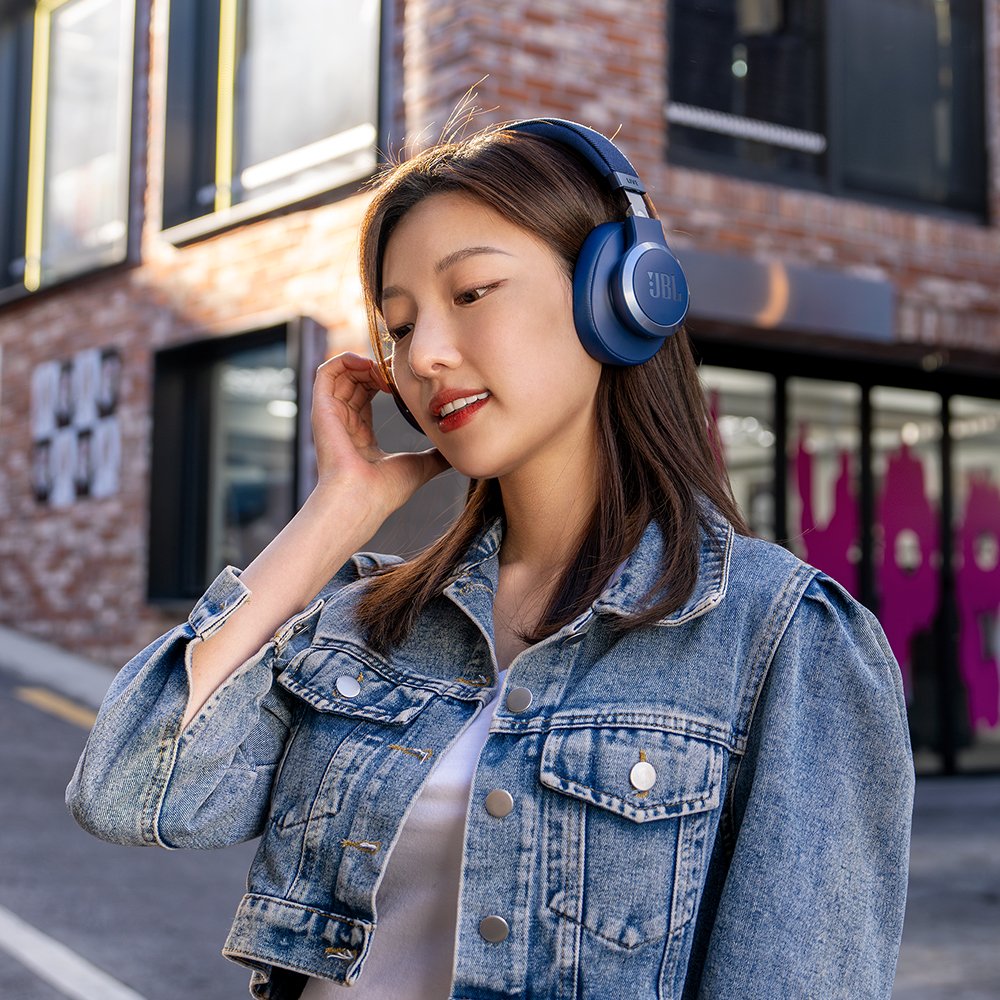 삼성공식파트너 JBL LIVE 770NC 블루투스헤드셋 무선 헤드폰 블루 상세 이미지 2