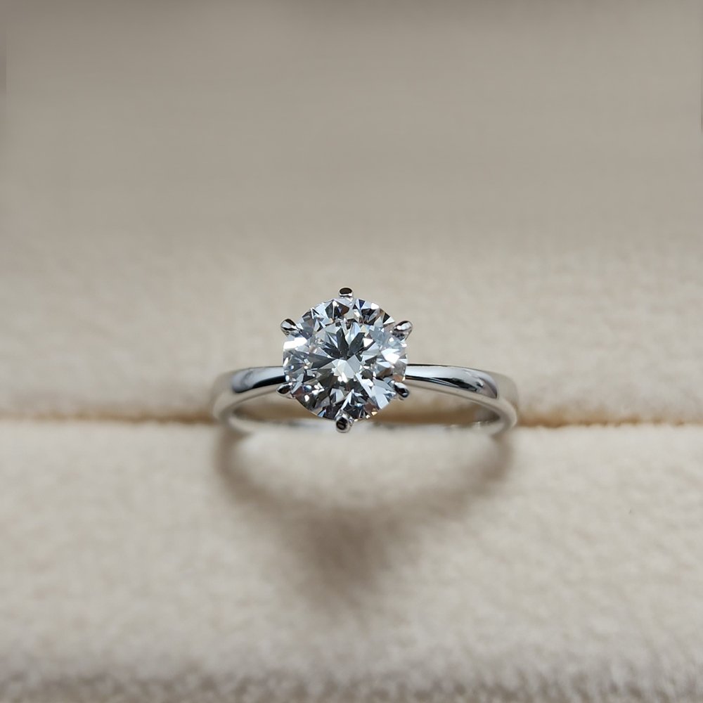 랩그로운 다이아몬드 6프롱 세팅 프로포즈 3부5부 1캐럿 다이아 반지 상세 이미지 1