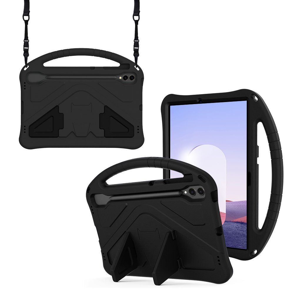 갤럭시탭 S9 FE 플러스 케이스 범퍼 키즈 스트랩 에바폼 메가윙 핑크, 탭 S9 FE+/S9+ 상세 이미지 2