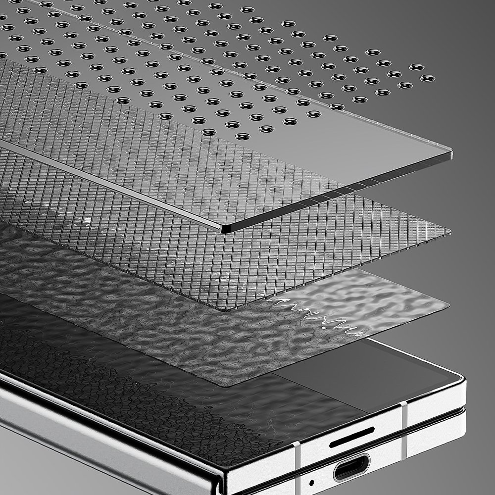 빅쏘 2.5CX 지문인식 강화유리 액정보호필름 갤럭시Z 폴드6, 2매입 상세 이미지 1