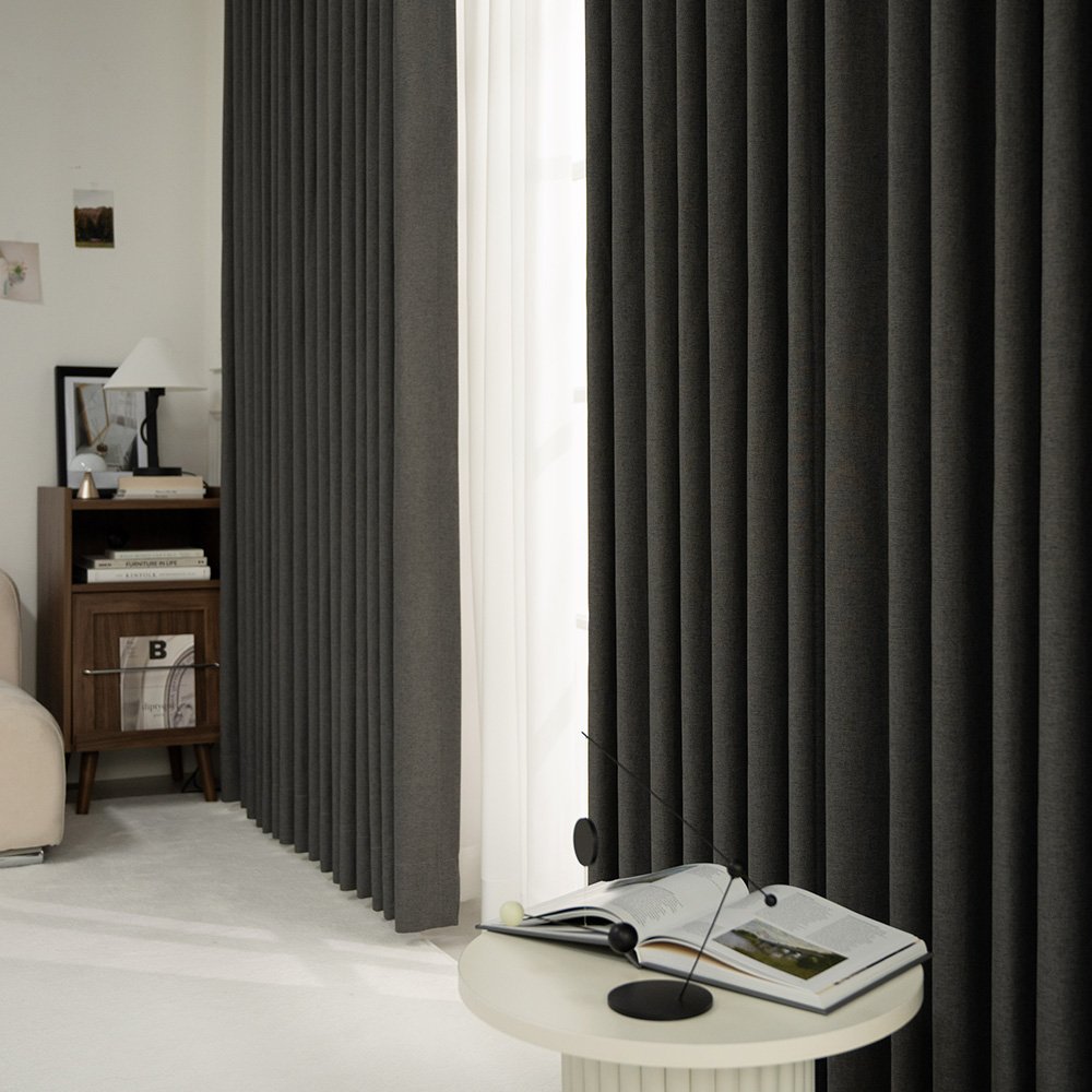 브리즈 형상기억 암막커튼 거실 안방 방한 린넨 핀형 150x200 상세 이미지 1