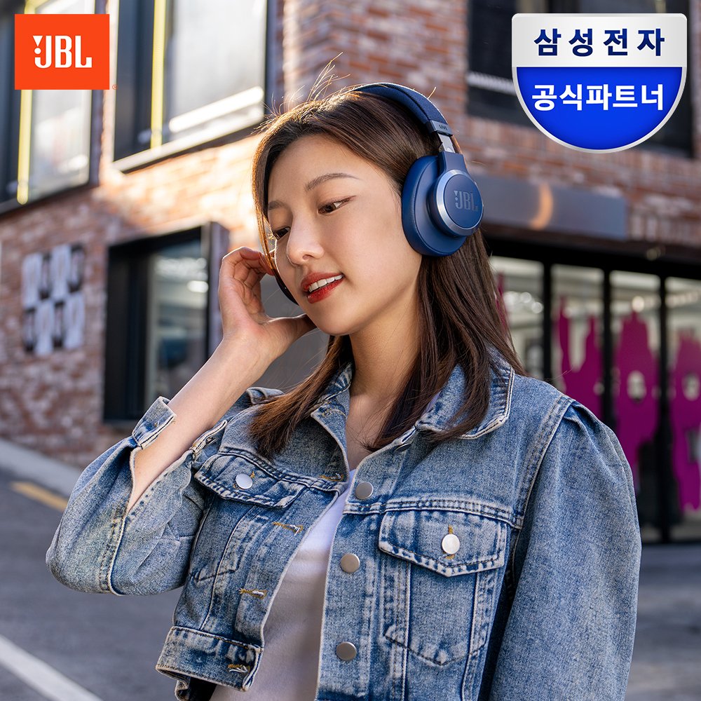 삼성공식파트너 JBL LIVE 770NC 블루투스헤드셋 무선 헤드폰 블루 상세 이미지 1
