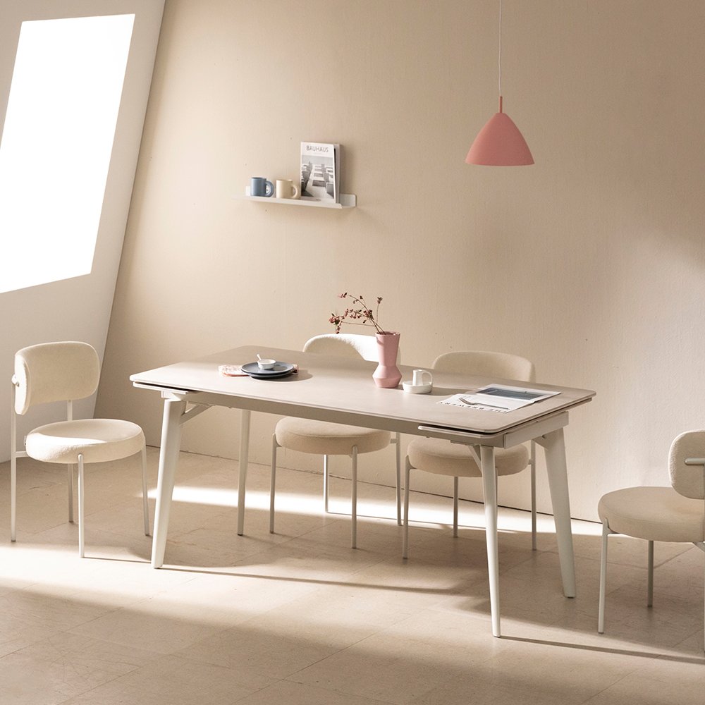 글로리 확장형 세라믹식탁 직사각형 테이블 4인용 8인용 그레이 1400 2000 상세 이미지 1