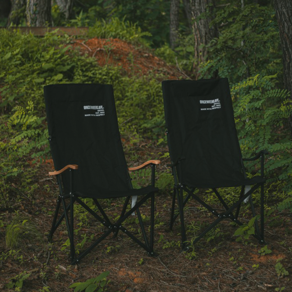 원스위크라이프 캠핑 접이식 경량 롱 릴렉스 체어 특대, 실버프레임 / 그레이, 1개 상세 이미지 2