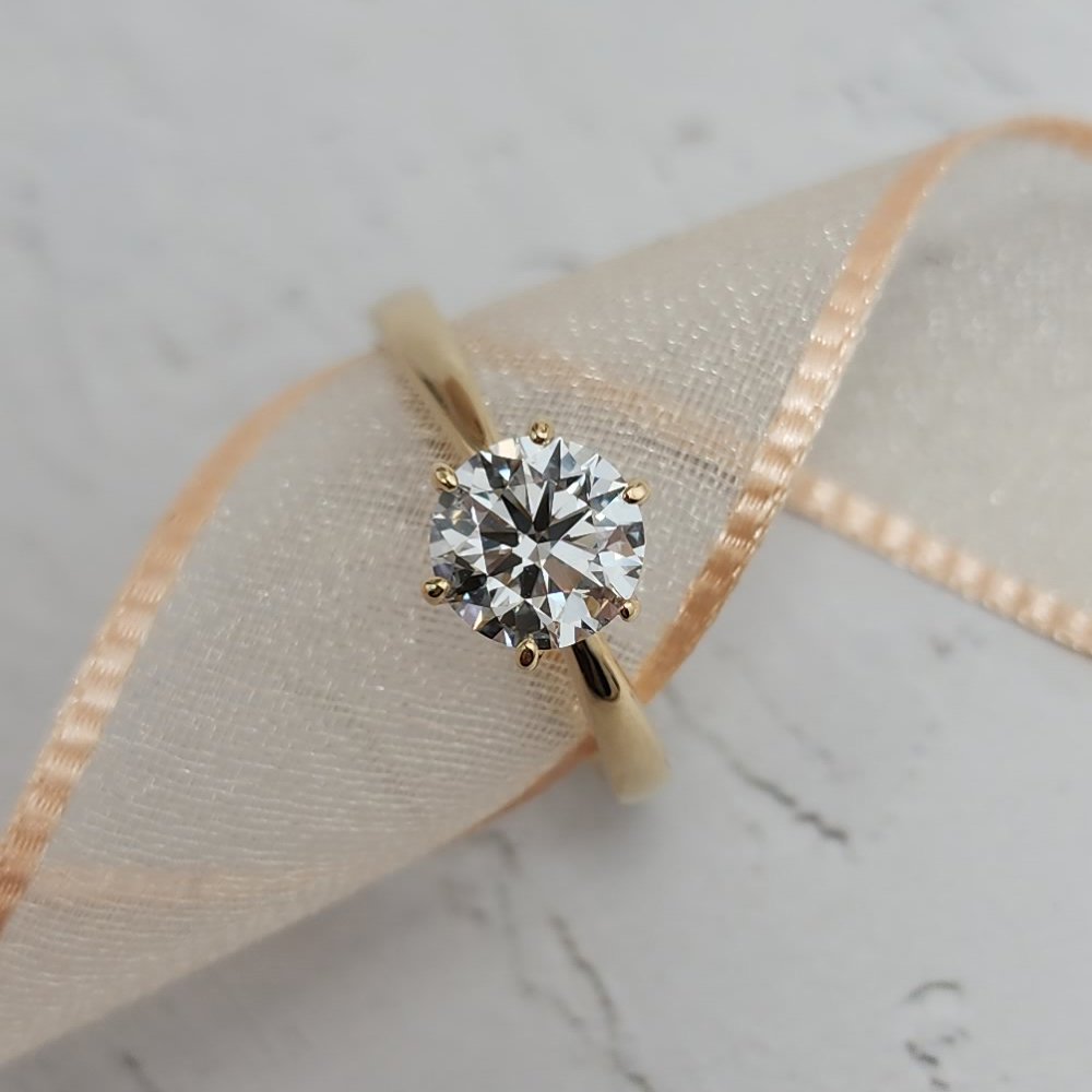 랩그로운 다이아몬드 6프롱 세팅 프로포즈 3부5부 1캐럿 다이아 반지 상세 이미지 1