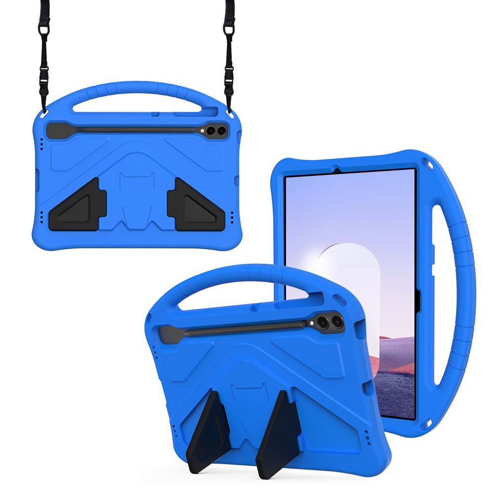 갤럭시탭 S9 FE 플러스 케이스 범퍼 키즈 스트랩 에바폼 메가윙 핑크, 탭 S9 FE+/S9+ 상세 이미지 2