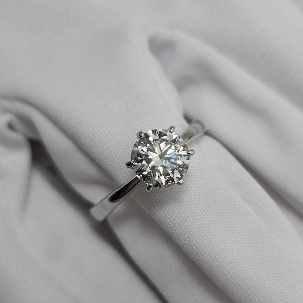 랩그로운 다이아몬드 6프롱 세팅 프로포즈 3부5부 1캐럿 다이아 반지 상세 이미지 1