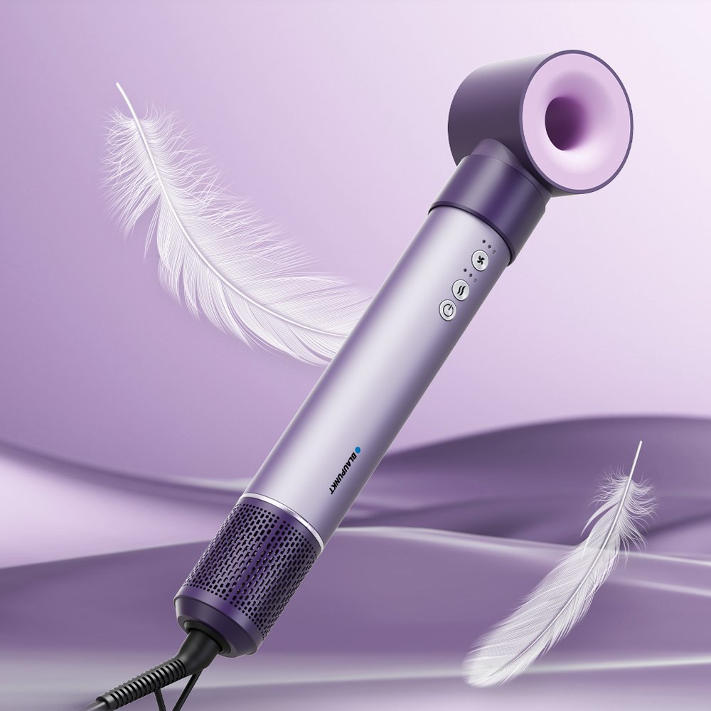 블라우풍트 7in1 헤어 롤 빗 드라이기 에어 이지 헤어스타일러 퍼플 상세 이미지 2