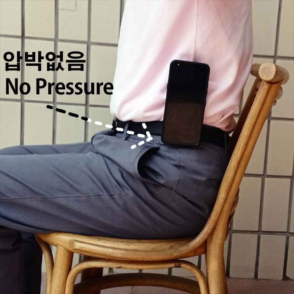 클램프 거치대 휴대용 핸드폰 거치대 홀더 도난방지 핸드폰 손잡이 걸이 상세 이미지 1