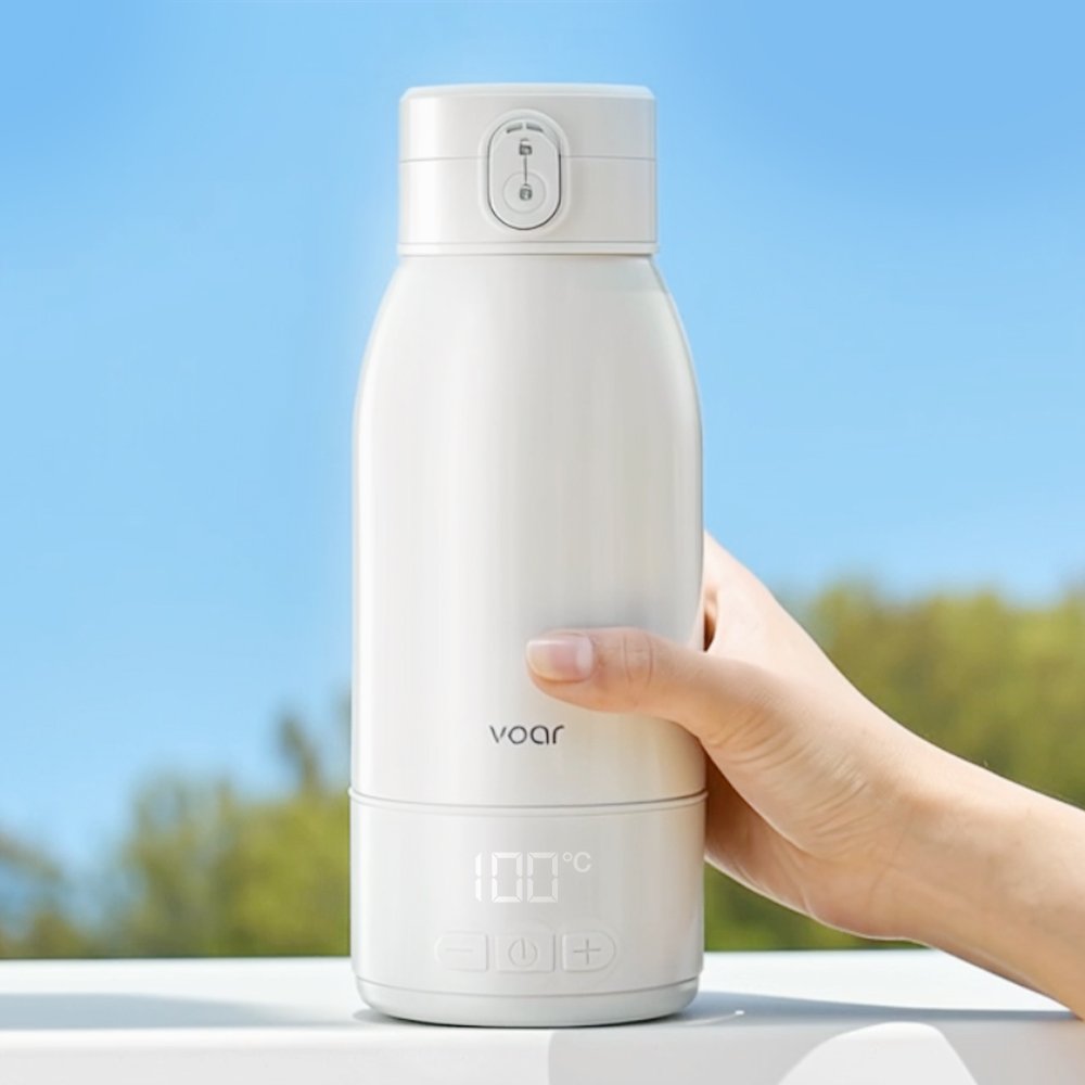 보아르 아가보틀 휴대용 분유 포트 100도 가열 무선 보온 SUS316 스텐 여행용 포트기 상세 이미지 2