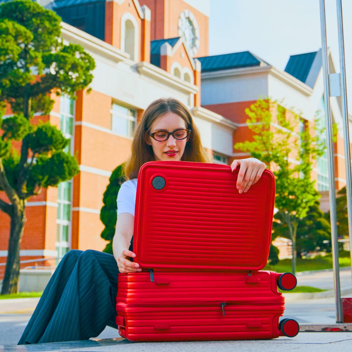 엘론 76cm(28인치) 여행용캐리어 전면오픈 대형수화물 초경량 큰여행가방 러기지 화물용 상세 이미지 1