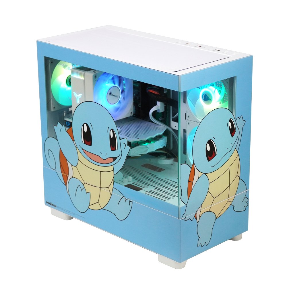 주연테크 포켓몬스터 PC 인텔 코어 울트라7 265K RTX 5070 게이밍 컴퓨터 RAM 16GB SSD 512GB PKK265K57-W 꼬부기 데스크탑 상세 이미지 2