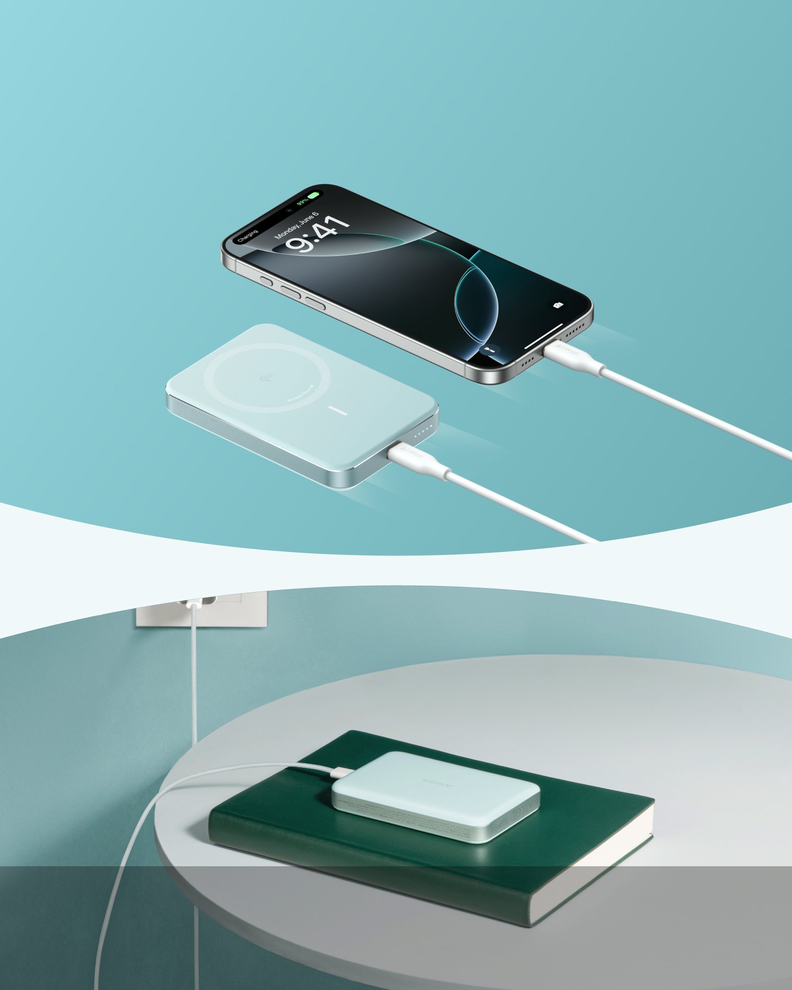 앤커 맥고 파워뱅크 10000mAh 30W 무선충전 보조배터리 A1664 상세 이미지 2