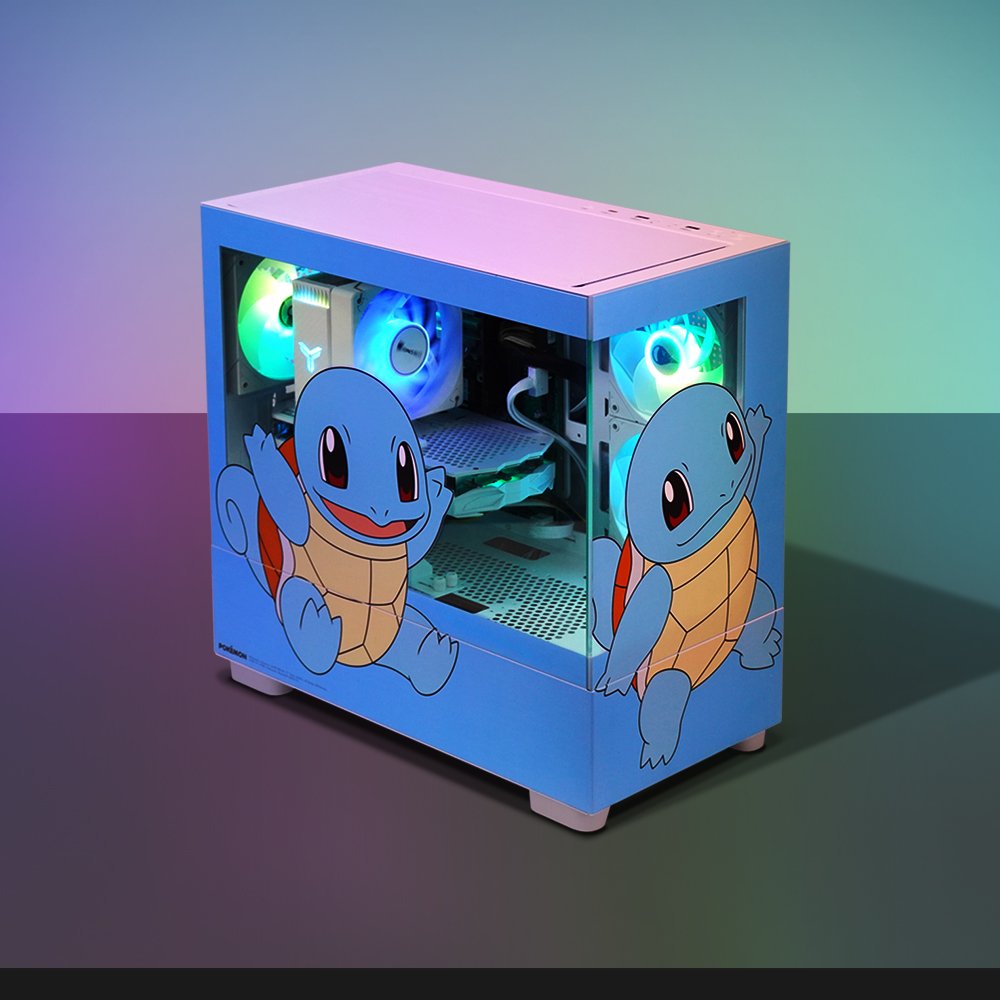 주연테크 포켓몬스터 PC 인텔 코어 울트라7 265K RTX 5070 게이밍 컴퓨터 RAM 16GB SSD 512GB PKK265K57-W 꼬부기 데스크탑 상세 이미지 1